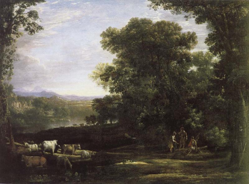 cattle farmer and the landscape, Claude Lorrain